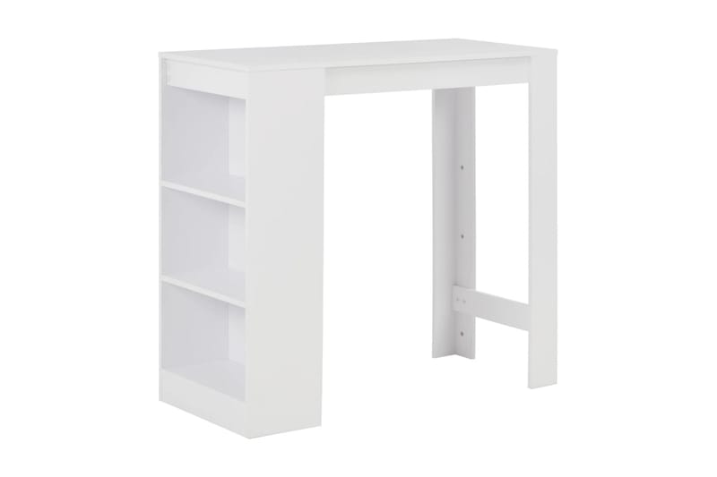 Barbord med hylla vit 110x50x103 cm - Vit - Möbler - Bord & matgrupper - Barbord & ståbord
