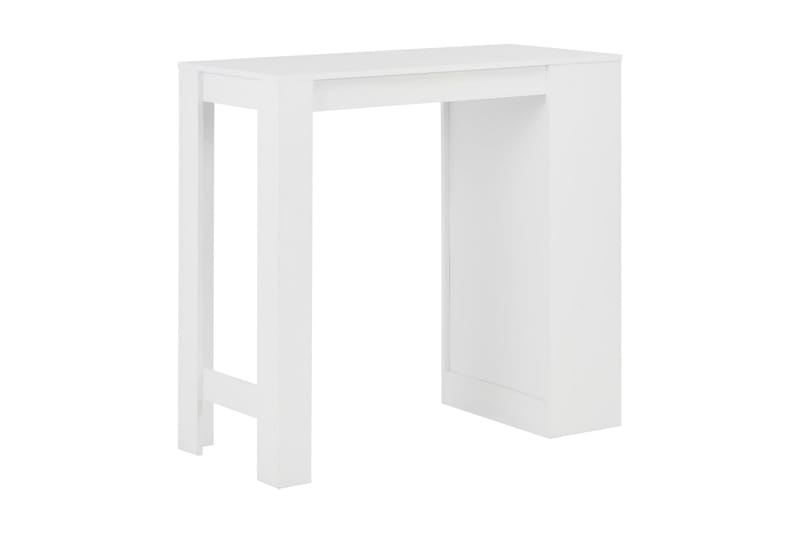Barbord med hylla vit 110x50x103 cm - Vit - Möbler - Bord & matgrupper - Barbord & ståbord