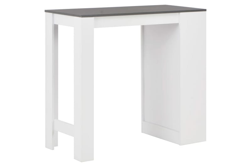 Barbord med hylla vit 110x50x103 cm - Vit - Möbler - Bord & matgrupper - Barbord & ståbord