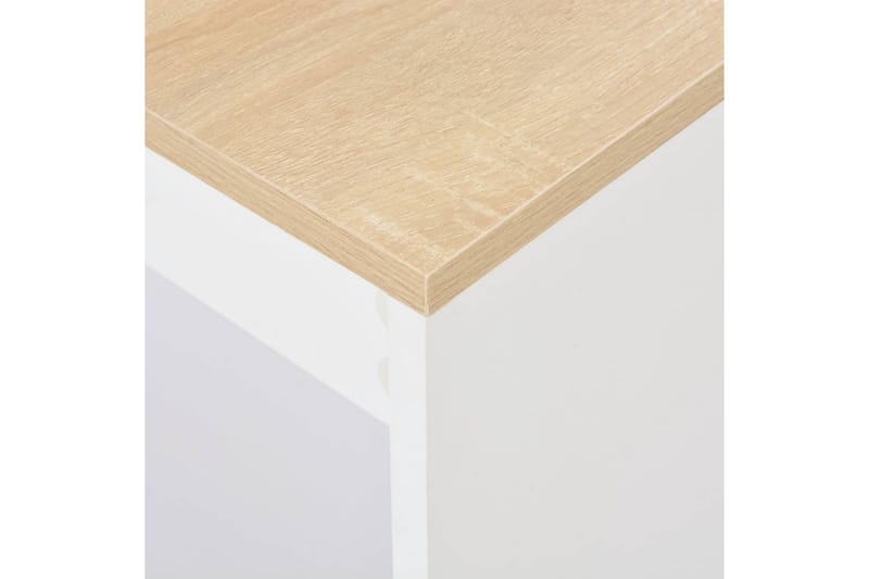 Barbord med hylla vit 110x50x103 cm - Vit - Möbler - Bord & matgrupper - Barbord & ståbord