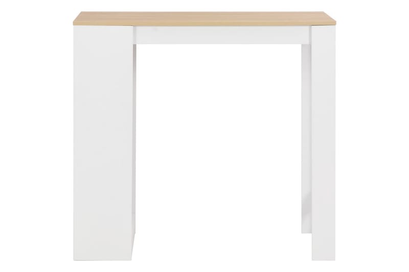 Barbord med hylla vit 110x50x103 cm - Vit - Möbler - Bord & matgrupper - Barbord & ståbord