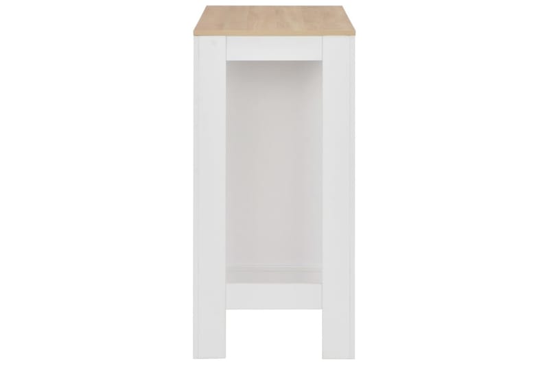 Barbord med hylla vit 110x50x103 cm - Vit - Möbler - Bord & matgrupper - Barbord & ståbord