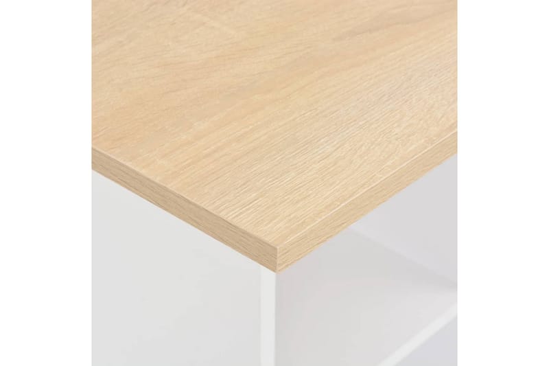 Barbord vit och antracit 60x60x110 cm - Vit - Möbler - Bord & matgrupper - Barbord & ståbord