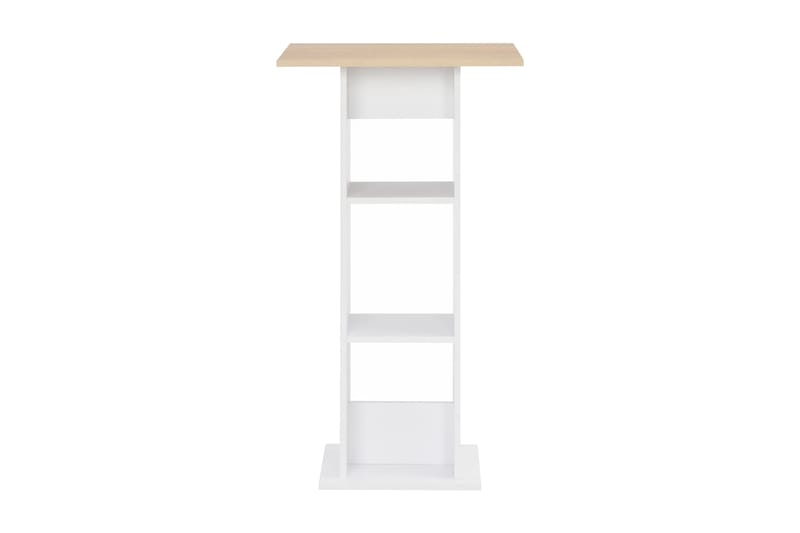 Barbord vit och antracit 60x60x110 cm - Vit - Möbler - Bord & matgrupper - Barbord & ståbord