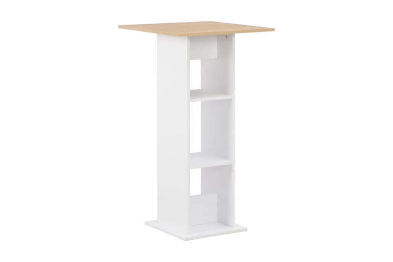 Barbord vit och antracit 60x60x110 cm - Vit - Möbler - Bord & matgrupper - Barbord & ståbord