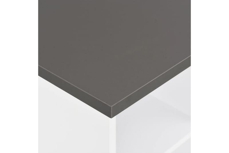 Barbord vit och antracit 60x60x110 cm - Vit - Möbler - Bord & matgrupper - Barbord & ståbord