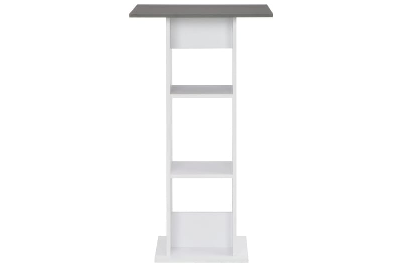Barbord vit och antracit 60x60x110 cm - Vit - Möbler - Bord & matgrupper - Barbord & ståbord