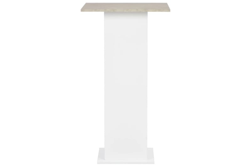 Barbord vit och betonggrå 60x60x110 cm - Vit - Möbler - Bord & matgrupper - Barbord & ståbord