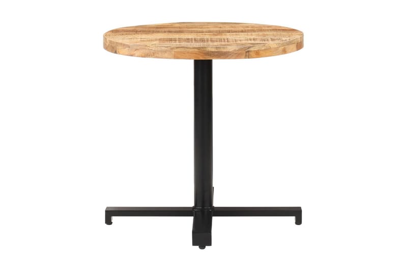 Cafébord runt 80x75 cm grovt mangoträ - Brun - Cafebord - Balkongbord