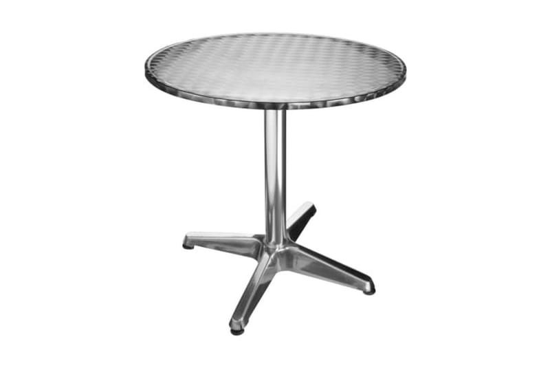 HI Hopfällbart cafébord/barbord i aluminium runt 60x60x(58-1 - Silver - Barbord & ståbord