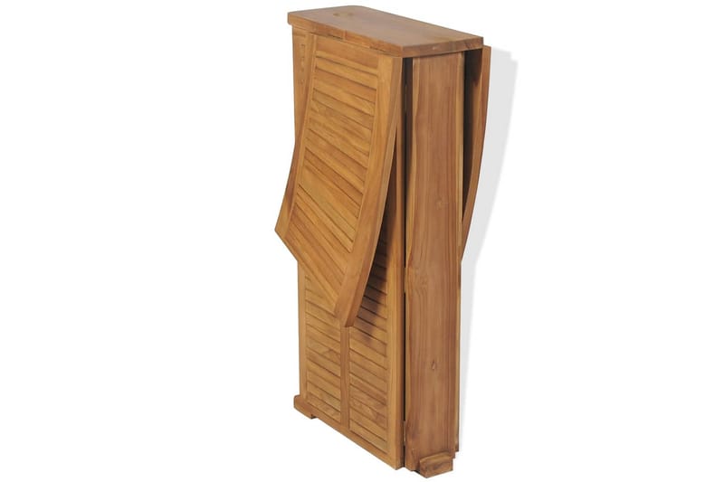 Hopfällbart barbord 155x53x105 cm massivt teakträ - Brun - Möbler - Bord & matgrupper - Barbord & ståbord
