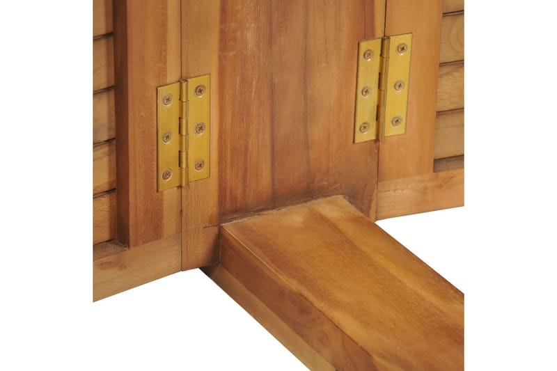 Hopfällbart barbord 155x53x105 cm massivt teakträ - Brun - Möbler - Bord & matgrupper - Barbord & ståbord