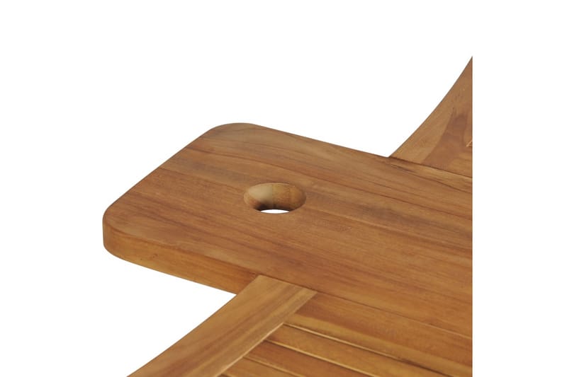 Hopfällbart barbord 155x53x105 cm massivt teakträ - Brun - Möbler - Bord & matgrupper - Barbord & ståbord
