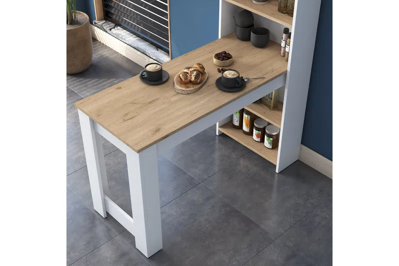 Izhar Barbord 53,8x120 cm Brun/Vit - Hanah Home - Möbler - Bord & matgrupper - Barbord & ståbord