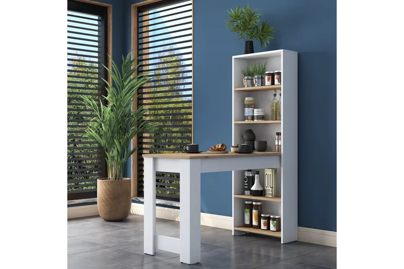 Izhar Barbord 53,8x120 cm Brun/Vit - Hanah Home - Möbler - Bord & matgrupper - Barbord & ståbord