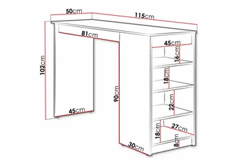 Kintore Barbord 50 cm - Brun - Möbler - Bord & matgrupper - Barbord & ståbord