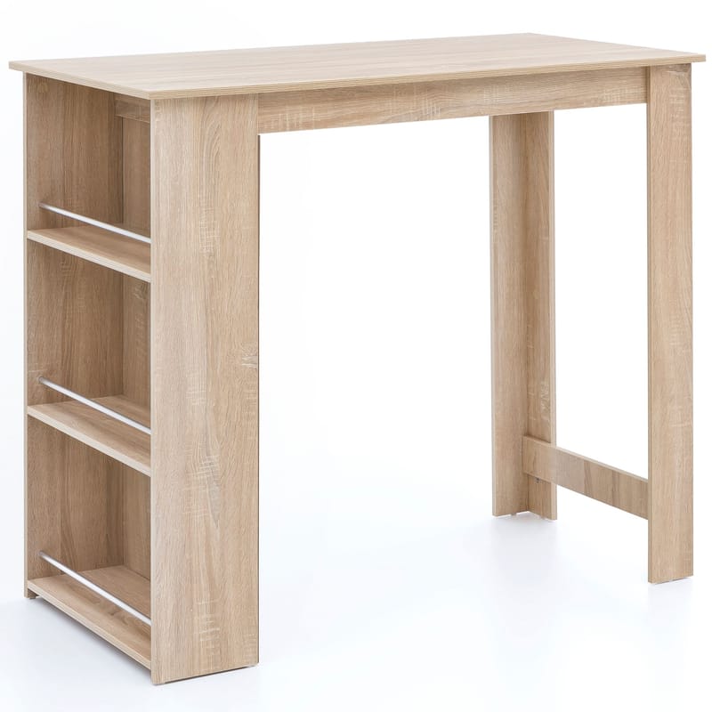 Norova Barbord 120 cm, Sonoma-ek/silver