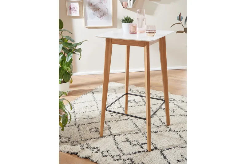 Willowdale Barbord 60 cm - Vit/Natur - Möbler - Bord & matgrupper - Barbord & ståbord