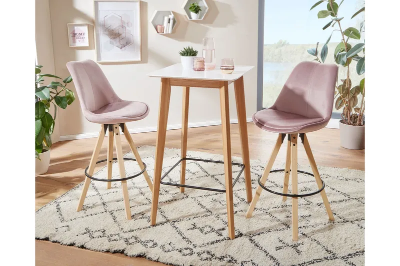 Willowdale Barbord 60 cm - Vit/Natur - Möbler - Bord & matgrupper - Barbord & ståbord