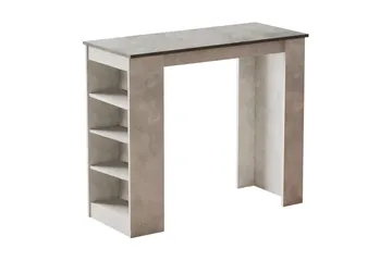 Zambasa Barbord 120 cm - Grå/Natur - Möbler - Bord & matgrupper - Barbord & ståbord