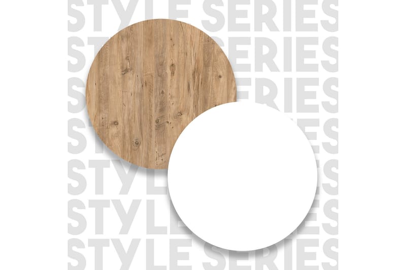 Zambasa Barbord 120 cm - Natur/Vit - Möbler - Bord & matgrupper - Barbord & ståbord