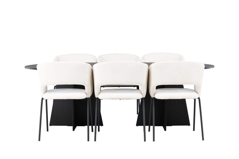 Bariso Matbord 230x115x75 cm Oval med 6 Day Matstol - Möbler - Bord & matgrupper - Matgrupper