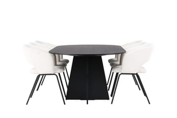 Bariso Matbord 230x115x75 cm Oval med 6 Day Matstol - Möbler - Bord & matgrupper - Matgrupper
