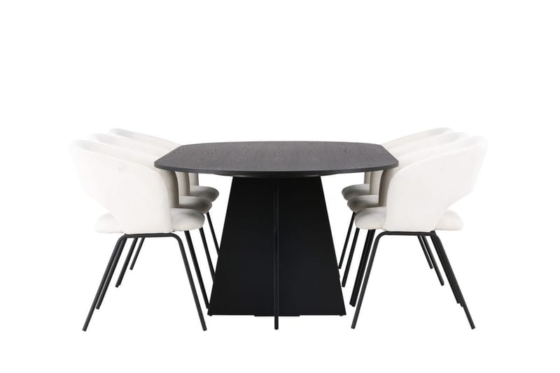 Bariso Matbord 230x115x75 cm Oval med 6 Day Matstol - Möbler - Bord & matgrupper - Matgrupper