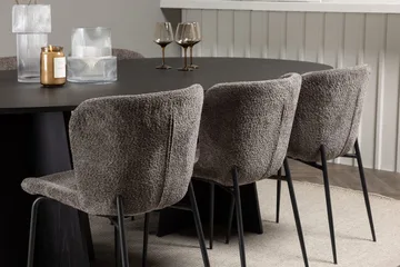 Bariso Matbord 230x115x75 cm Oval med 6 Modesto Matstol - Möbler - Bord & matgrupper - Matgrupper
