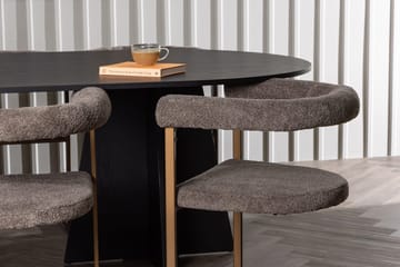 Bariso Matbord 230x115x75 cm Oval med 6 Morning Karmstol - Möbler - Bord & matgrupper - Matgrupper