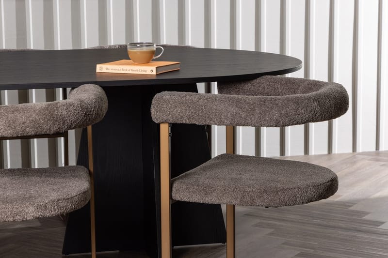 Bariso Matbord 230x115x75 cm Oval med 6 Morning Karmstol - Möbler - Bord & matgrupper - Matgrupper