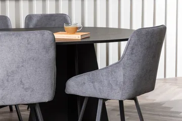 Bariso Matbord 230x115x75 cm Oval med 6 Rosie Matstol - Möbler - Bord & matgrupper - Matgrupper