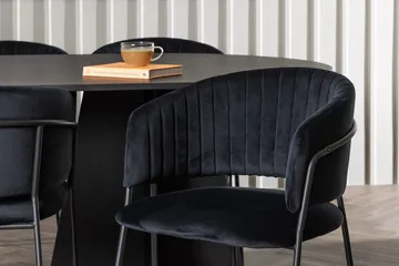 Bariso Matbord 230x115x75 cm Oval med 6 Selma Matstol - Möbler - Bord & matgrupper - Matgrupper