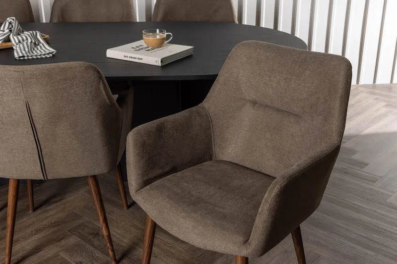 Bariso Matbord 230x115x75 cm Oval med 6 Tomorrow Karmstol - Möbler - Bord & matgrupper - Matgrupper