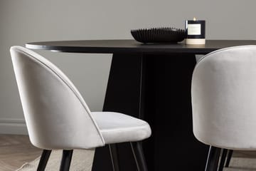 Bariso Matbord 230x115x75 cm Oval med 6 Velvet Köksstol Sammet - Möbler - Bord & matgrupper - Matgrupper