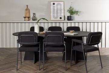 Bariso Matbord 230x115x75 cm Oval med 6 Yesterday Matstol - Möbler - Bord & matgrupper - Matgrupper