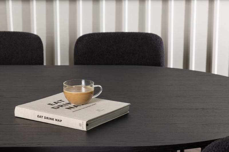 Bariso Matbord 230x115x75 cm Oval med 6 Yesterday Matstol - Möbler - Bord & matgrupper - Matgrupper