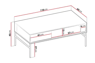 Basici Soffbord 110 cm - Brun - Möbler - Bord & matgrupper - Soffbord
