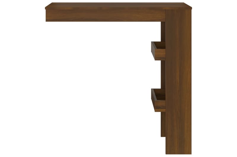 beBasic Barbord väggmonterat brun ek 102x45x103,5 cm konstruerat trä - Brown - Barbord & ståbord