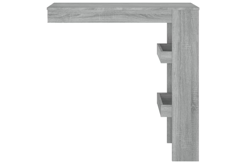 beBasic Barbord väggmonterat grå sonoma 102x45x103,5 cm konstruerat trä - Grey - Barbord & ståbord