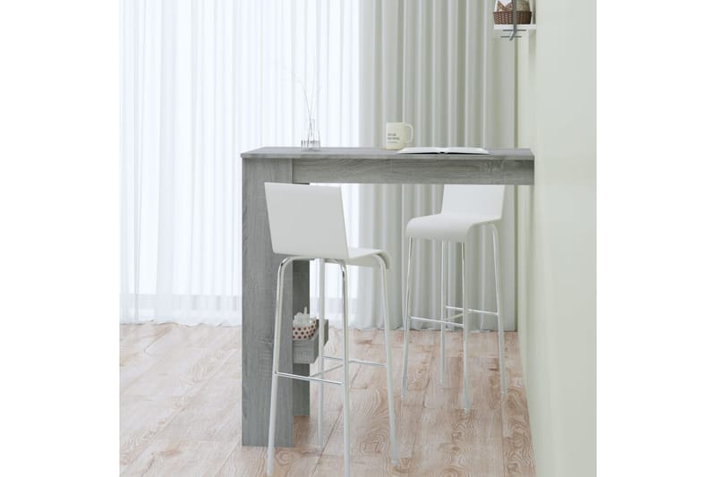 beBasic Barbord väggmonterat grå sonoma 102x45x103,5 cm konstruerat trä - Grey - Barbord & ståbord