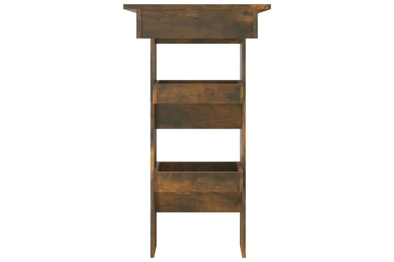beBasic Barbord väggmonterat rökfärgad 102x45x103,5 cm konstruerat trä - Brown - Möbler - Bord & matgrupper - Barbord & ståbord