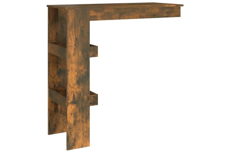 beBasic Barbord väggmonterat rökfärgad 102x45x103,5 cm konstruerat trä - Brown - Möbler - Bord & matgrupper - Barbord & ståbord