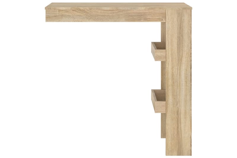 beBasic Barbord väggmonterat sonoma-ek 102x45x103,5 cm konstruerat trä - Brown - Möbler - Bord & matgrupper - Barbord & ståbord