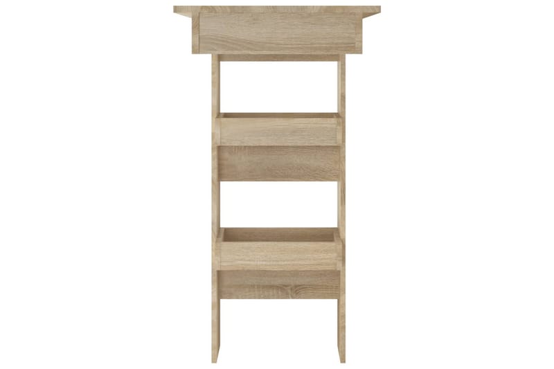 beBasic Barbord väggmonterat sonoma-ek 102x45x103,5 cm konstruerat trä - Brown - Möbler - Bord & matgrupper - Barbord & ståbord