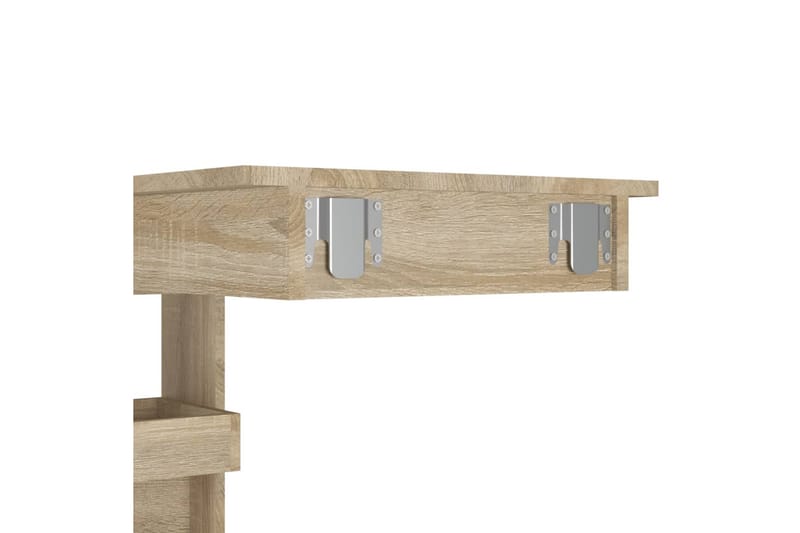 beBasic Barbord väggmonterat sonoma-ek 102x45x103,5 cm konstruerat trä - Brown - Möbler - Bord & matgrupper - Barbord & ståbord