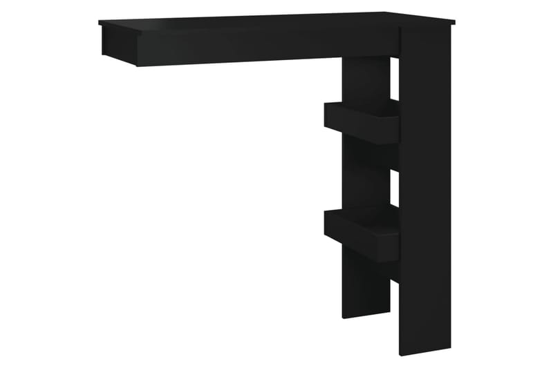 beBasic Barbord väggmonterat svart 102x45x103,5 cm konstruerat trä - Black - Barbord & ståbord