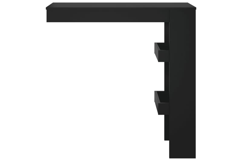 beBasic Barbord väggmonterat svart 102x45x103,5 cm konstruerat trä - Black - Barbord & ståbord
