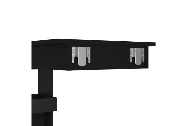 beBasic Barbord väggmonterat svart 102x45x103,5 cm konstruerat trä - Black - Möbler - Bord & matgrupper - Barbord & ståbord
