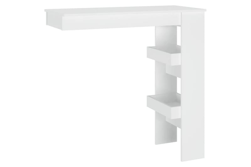 beBasic Barbord väggmonterat vit 102x45x103,5 cm konstruerat trä - White - Barbord & ståbord